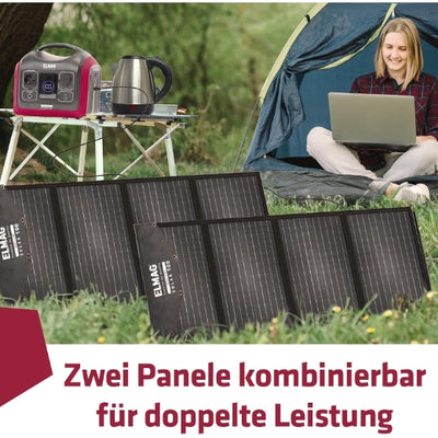 Faltbares Solarpanel SOLAR 100 DUO - monokristallin